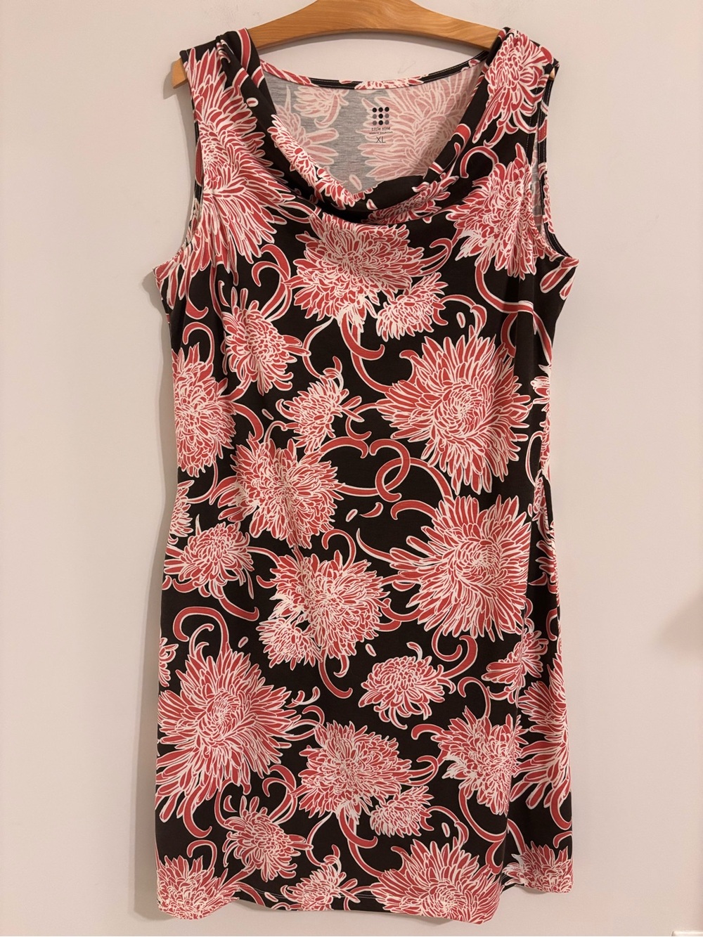 Title Nine Floral Breeze Cowl Neck Mini Dress